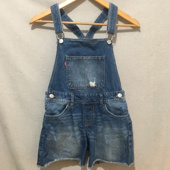 Levi's Other - Levi’s Girls Shirts Distressed Overalls